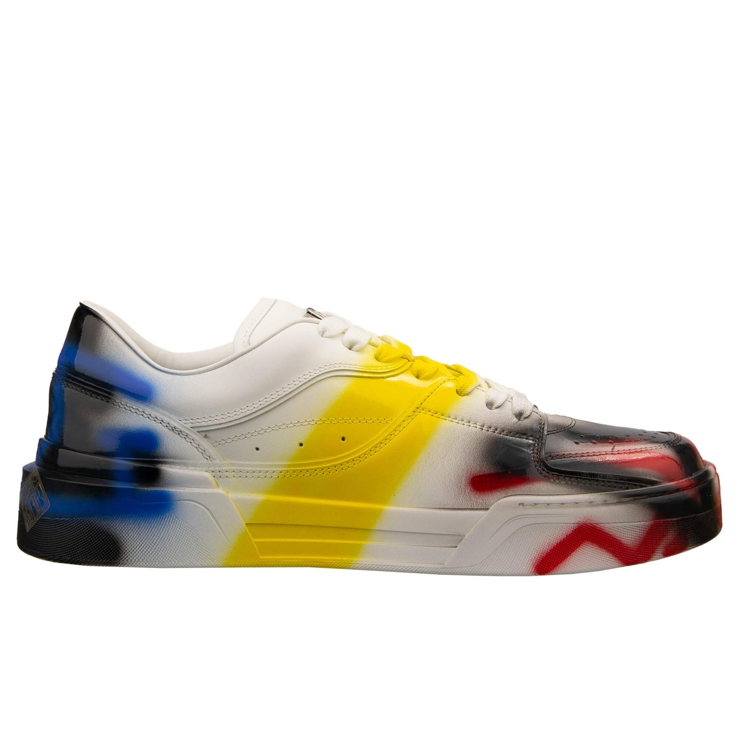 DOLCE & GABBANA Men Logo Graffiti Low Top Sneaker Shoes NEW ROMA